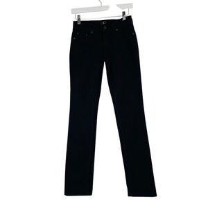 JUST CAVALLI Roberto Cavalli Low Rise straight Jean Denim in Black Size 24